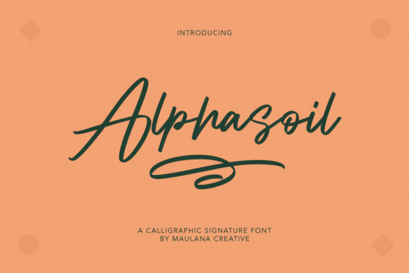 Alphasoil: A Luxurious Handwritten Font for Modern Campaigns