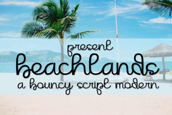 Beachlands Script Font for Handmade Creations