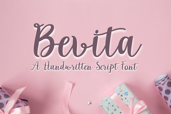 Bevita Script Font for Handmade and Commercial Projects