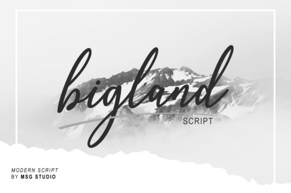 Bigland: A Handwritten Font for Romantic Campaigns