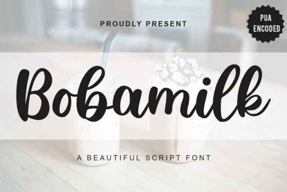 Bobamilk Script Font Review for Design Projects