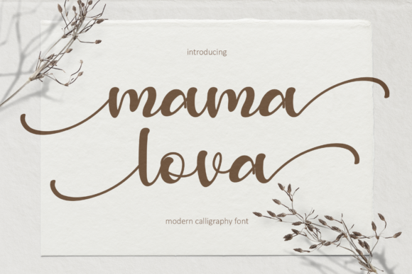 Enhance Your Brand with the Elegant Mama Lova Font