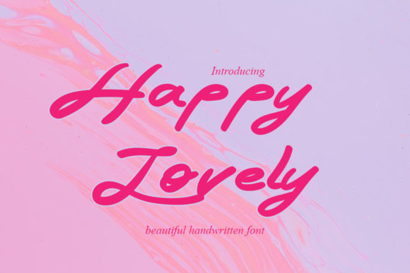 Happy Lovely: A Timeless Handwritten Font for Creative Branding