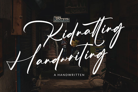 Kidnatting: A Handwritten Script Font for Digital Elegance