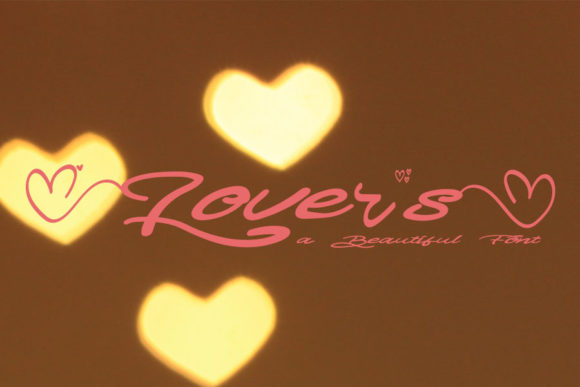 Lovers Script Font for Handmade Creations