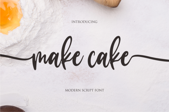 Make Cake: A Delicate Font for Romantic Branding