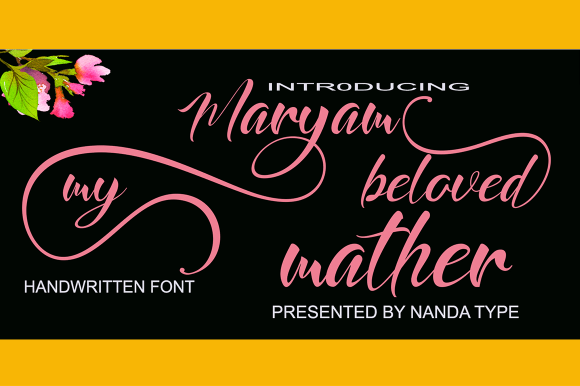 Maryam: A Handwritten Font for Editorial Elegance