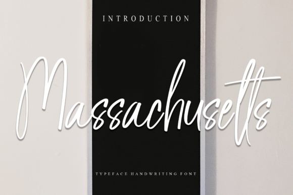 Massachusetts Script Font for Editorial Design