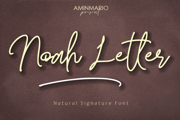 Noah Letter: A Stylish Font for Professional Branding