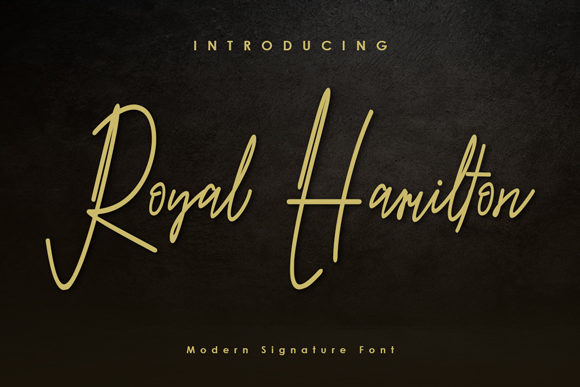 Royal Hamilton: A Handwritten Font for Personalized Branding