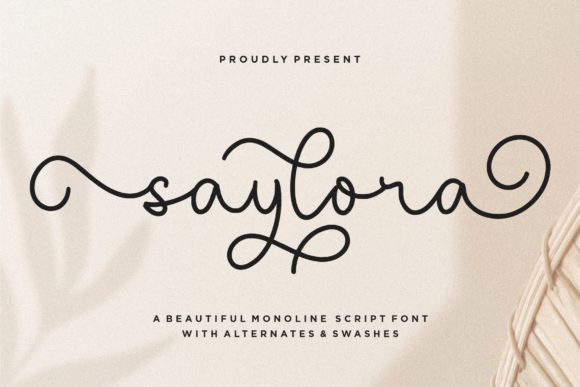 Saylora: A Handwritten Font for Editorial Elegance