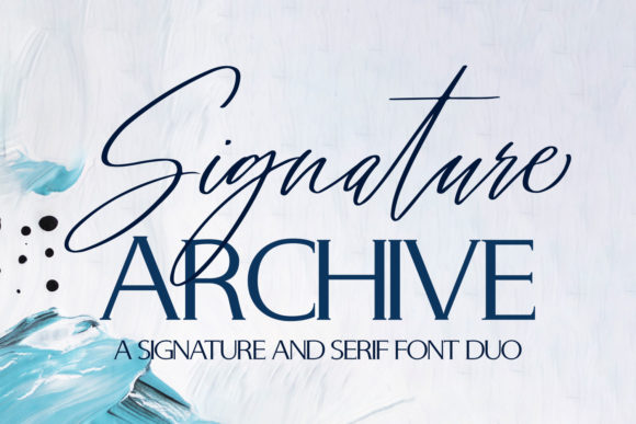 Signature Archive: A Professional Font for Your Brand
