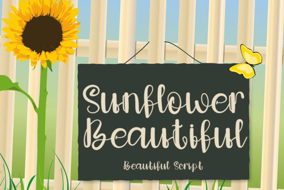 Sunflower Beautiful: A Handwritten Font for Editorial Elegance