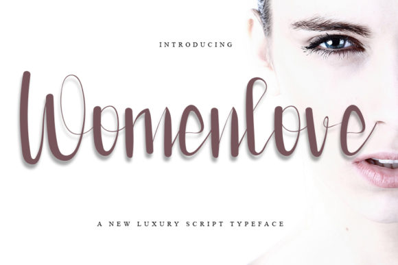 Womenlove: A Delicate Script Font for Editorial Design